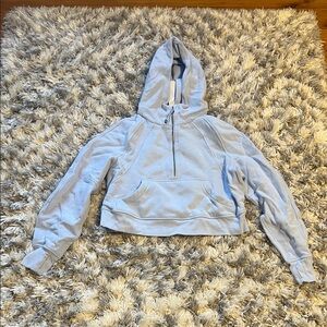 lululemon Sky Blue Half Zip Scuba